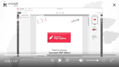 Icecream PDF Editor - video